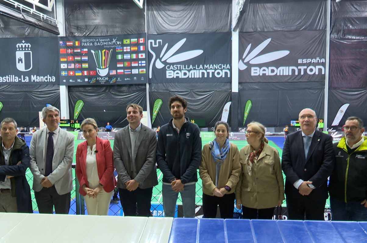 Milagros Tolón asistió a la tercera jornada del Torneo Internacional de Parabádminton que se celebra en Toledo.