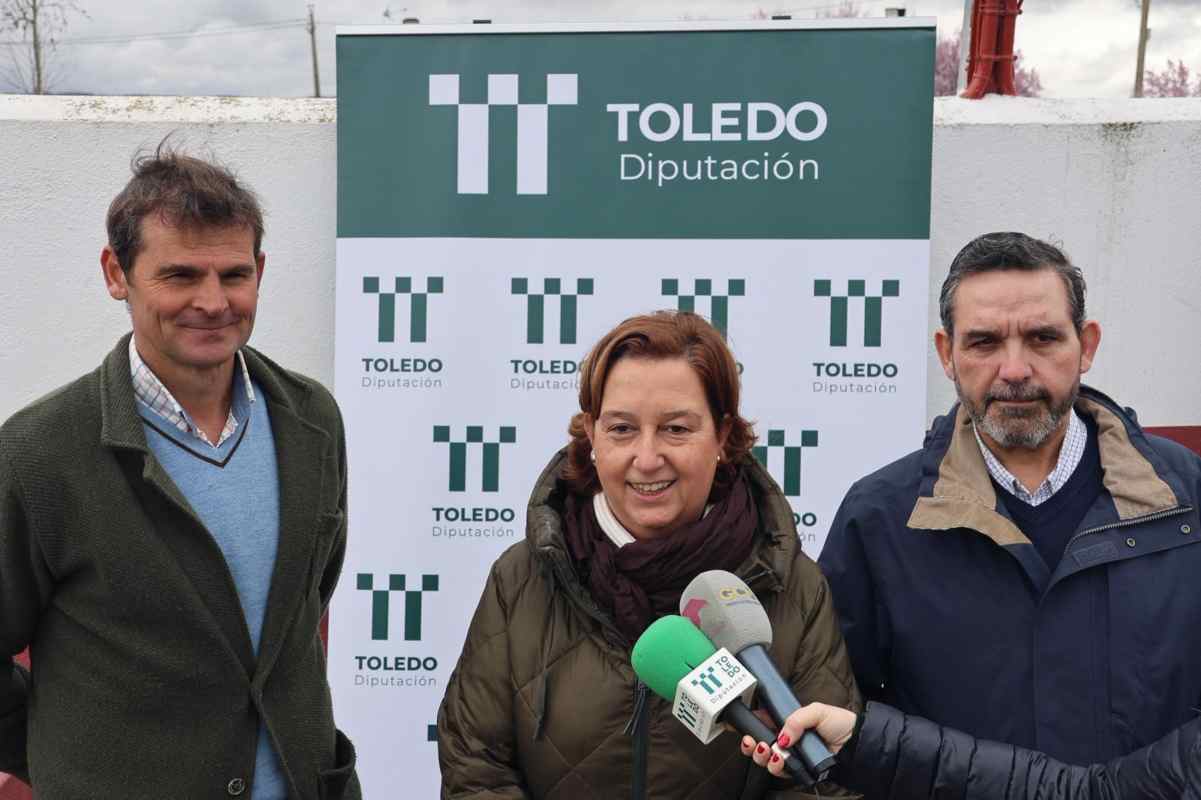 Domingo Ortega (izda.), Conchi Cedillo y Joaquín Romera.