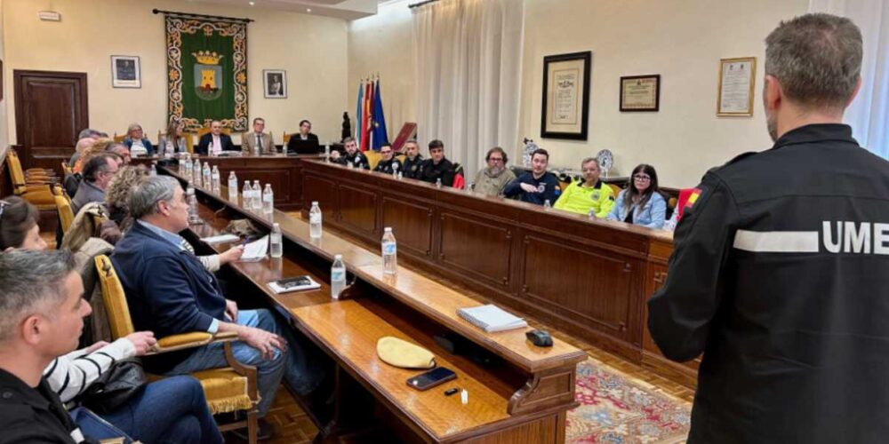 Reunión de coordinación de la UME en Talavera