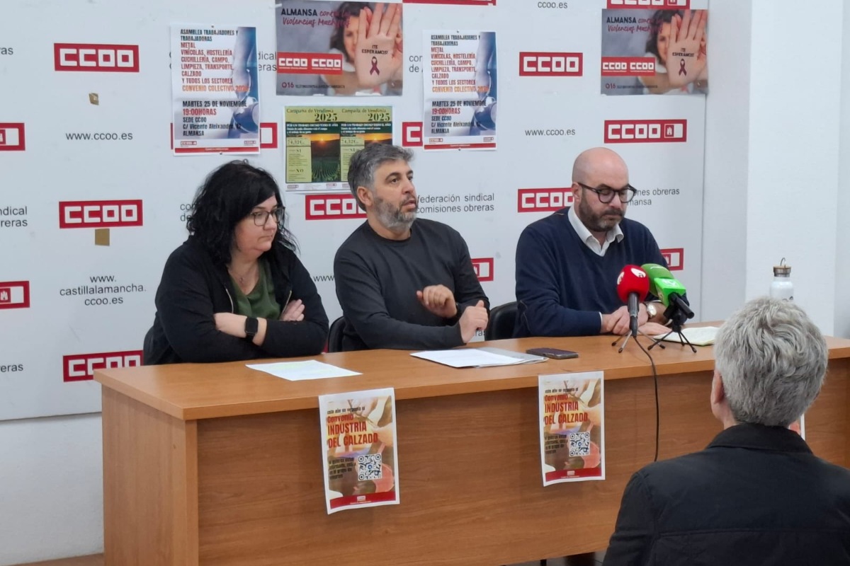 CCOO Albacete informa sobre la situación del sector del calzado