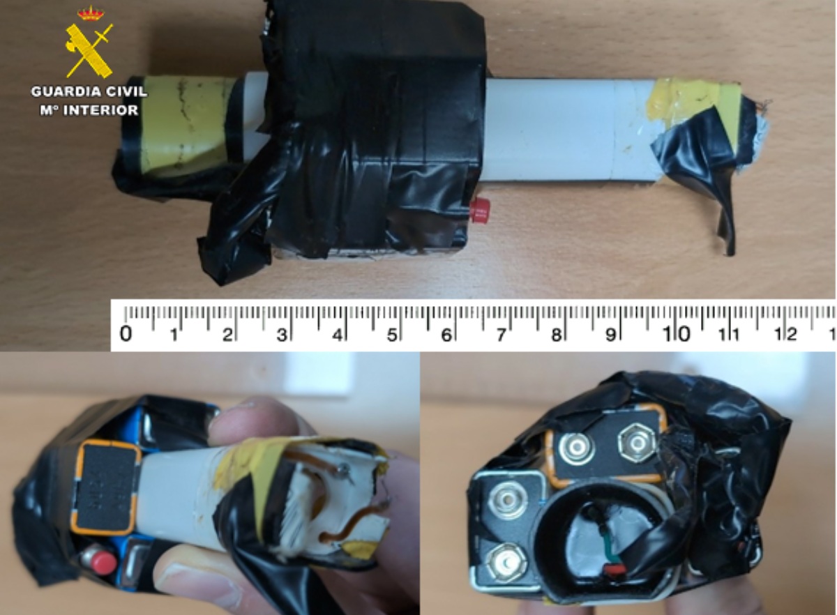 Arma eléctrica artesanal prohibida intervenida por la Guardia Civil de Albacete