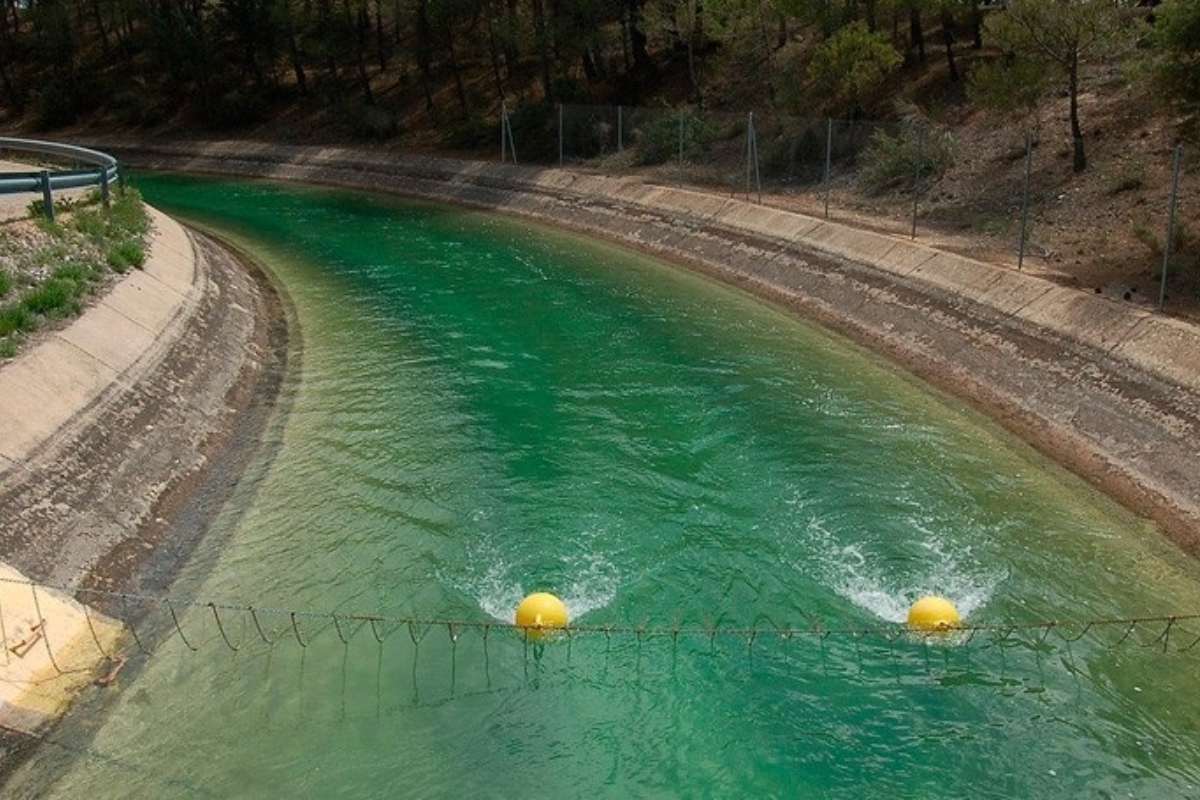 Imagen del trasvase Tajo-Segura