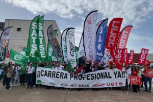 Manifestación a las puertas del Hospital General Universitario de Ciudad Real