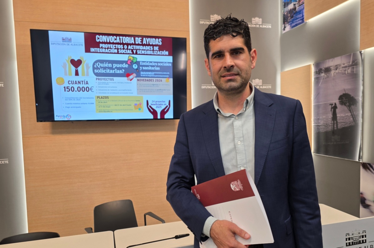 El diputado del Área Social de Albacete, José González