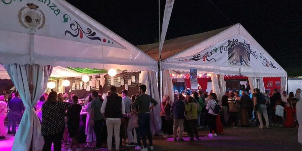 Varias casetas de una edición anterior de la Feria de Abril de Ciudad Real