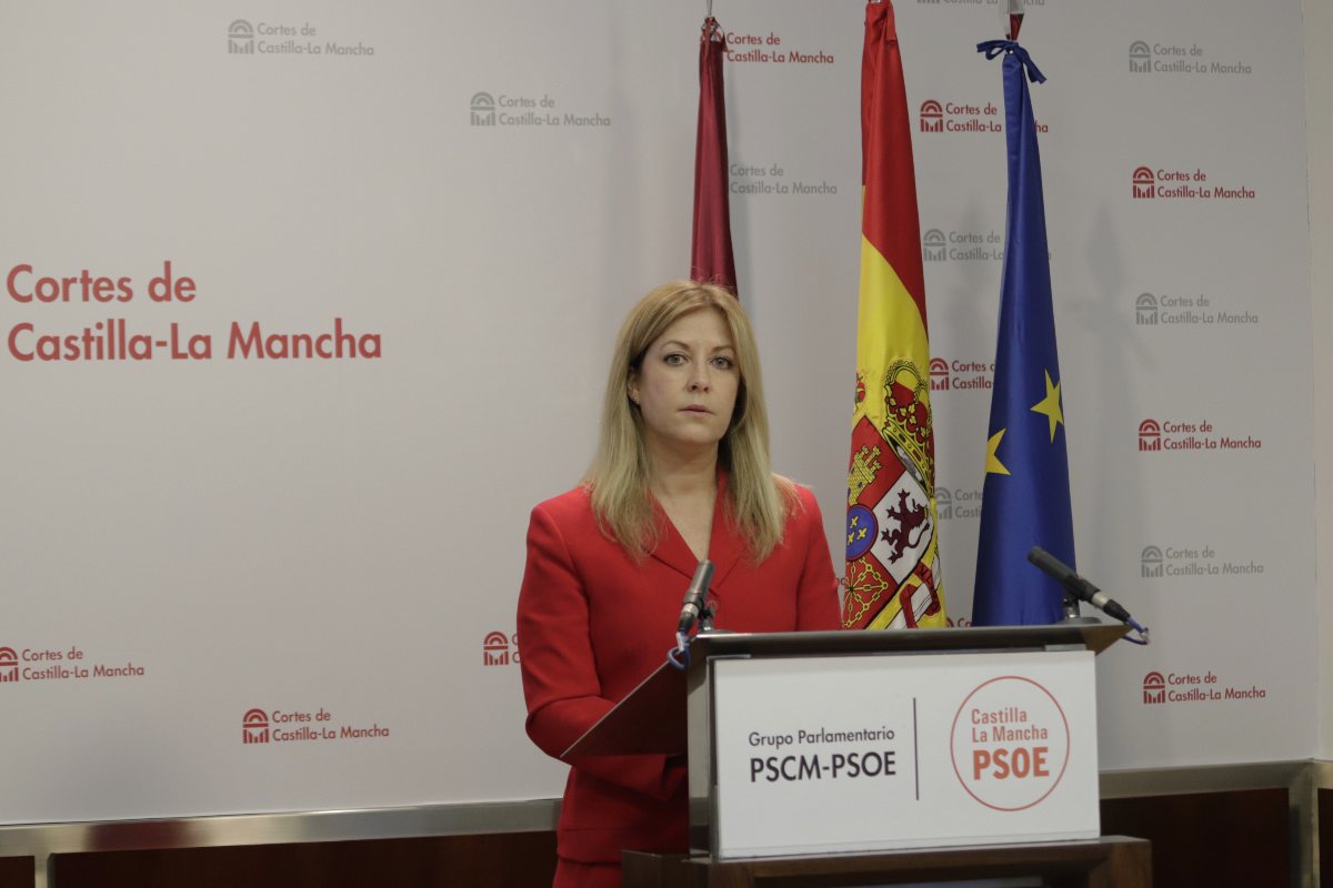 La portavoz del Grupo Parlamentario Socialista en las Cortes de Castilla-La Mancha, Ana Isabel Abengózar.
