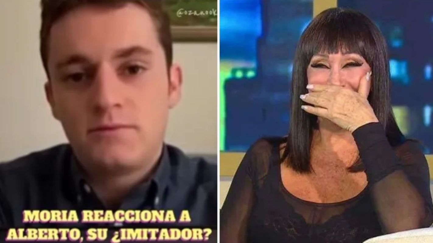 Moria Casán y Alberto Reinoso, su imitador.