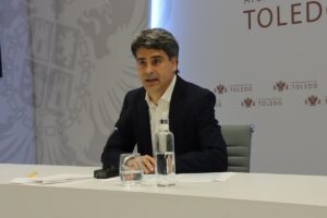 Juan José Alcalde, durante la rueda de prensa.