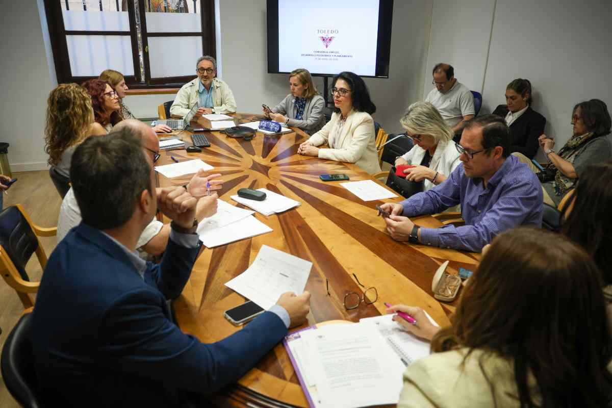 Comisión de Urbanismo en el Ayuntamiento de Toledo.