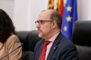 El presidente de las Cortes de CLM, Pablo Bellido. Foto: Cortes de CLM.