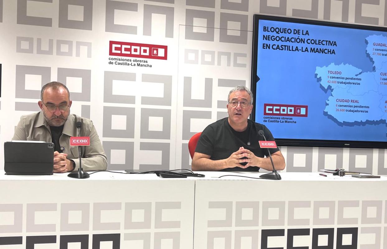 Ángel León (d) y Javier Pacheco.