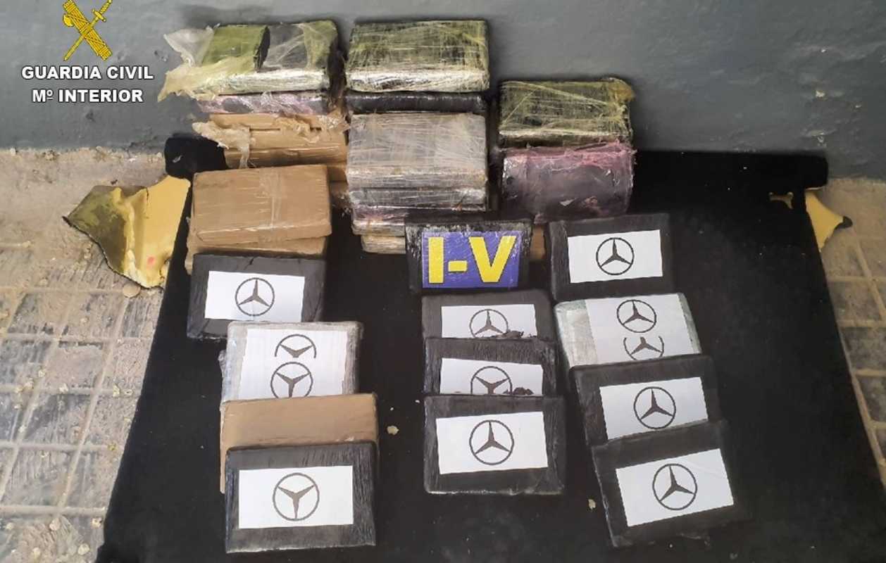 La droga intervenida.