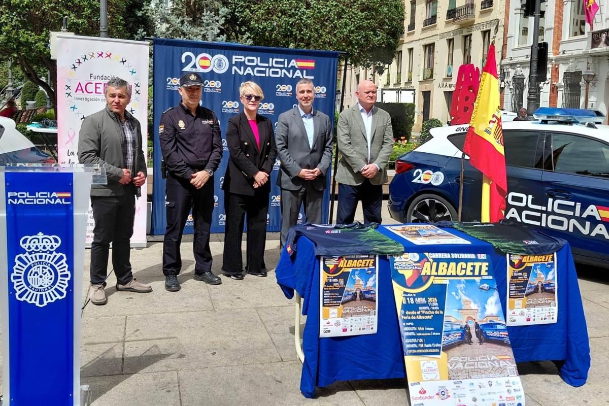 Presentación de la carrera solidaria 'Ruta 091' de la Policía Nacional de Albacete