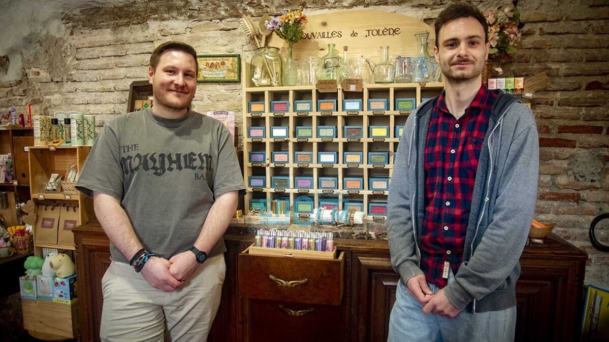 Eddie y Tomy, dueños de Les Trouvailles de Tolède. Foto: Rebeca Arango.