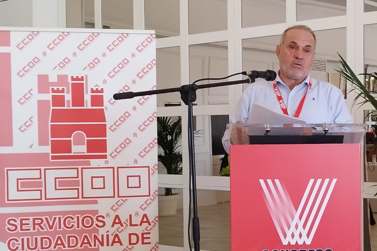 El secretario general de la Federación de Servicios a la Ciudadanía de CCOO Toledo, Enrique Clavero.
