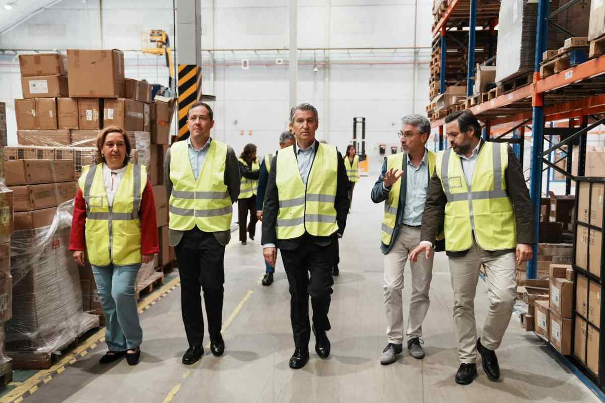 Feijoo, de visita en una empresa del Polígono de Toledo.