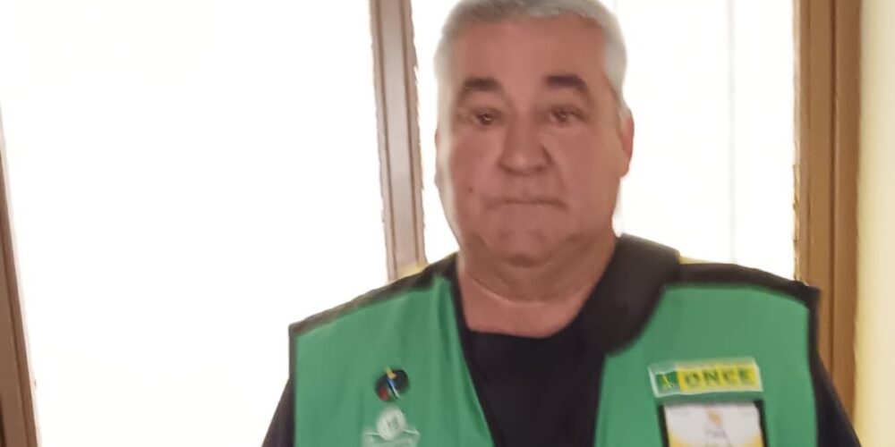 El vendedor de la ONCE Francisco Escribano