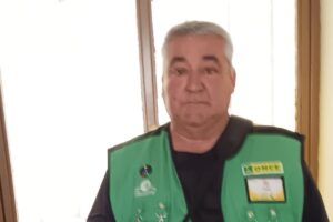 El vendedor de la ONCE Francisco Escribano