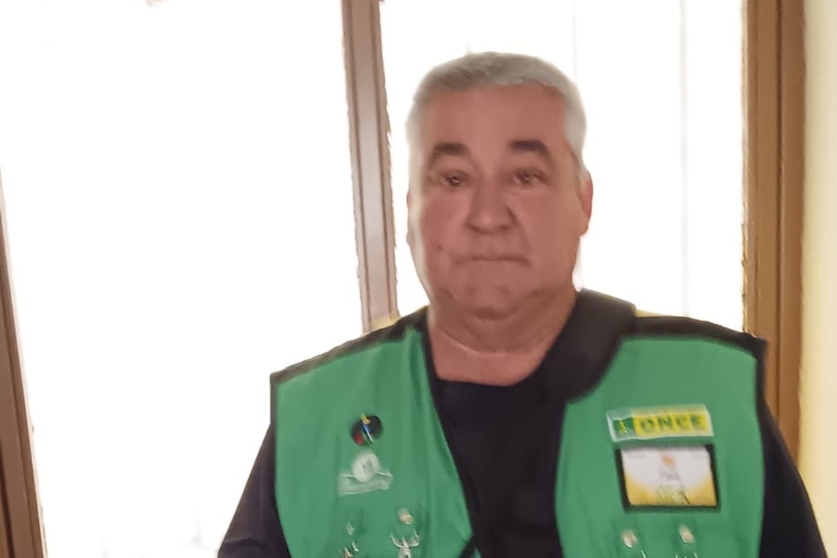 El vendedor de la ONCE Francisco Escribano