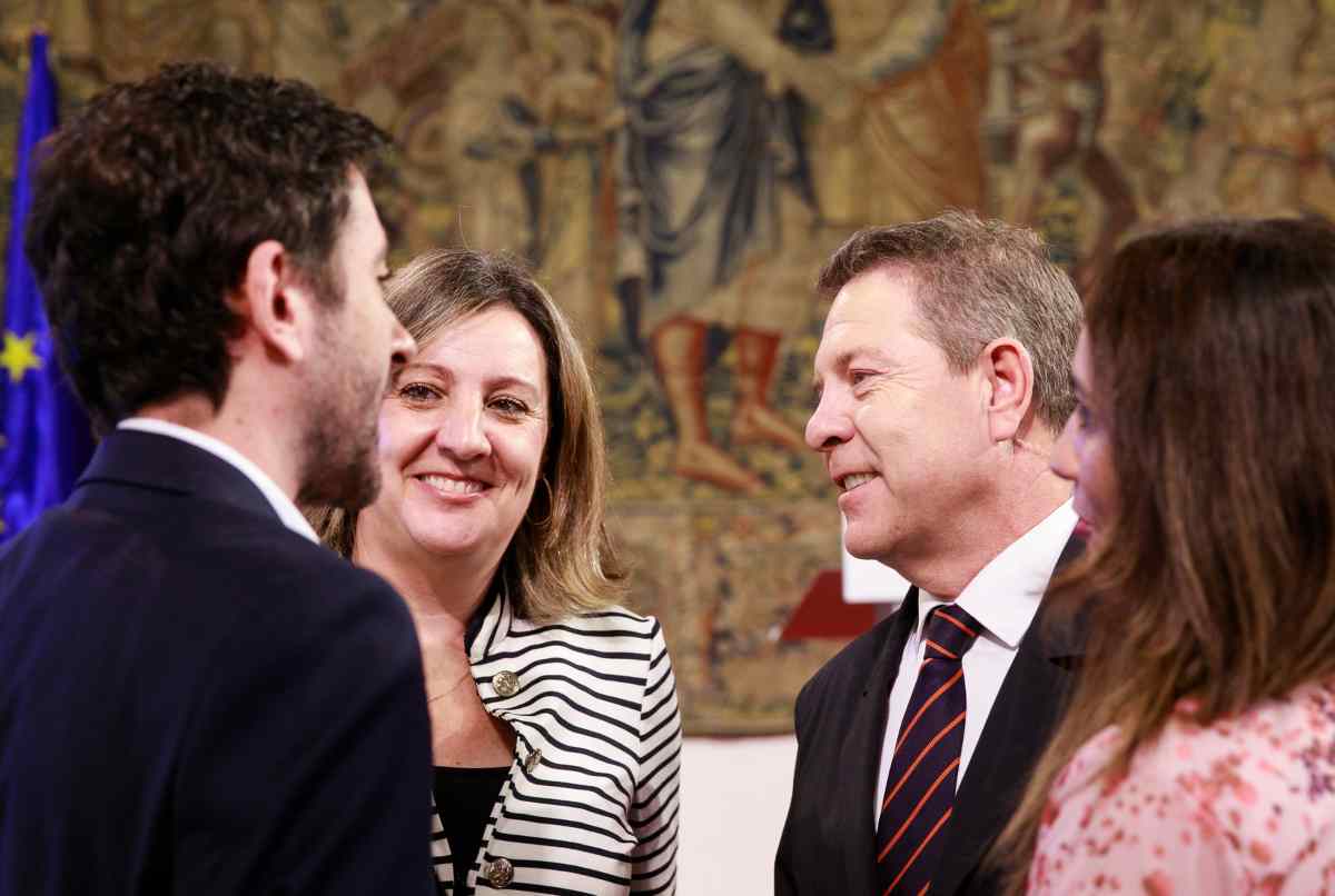 La consejera de Economía, Empresas y Empleo, Patricia Franco, y el presidente de Castilla-La Mancha, Emiliano García-Page.