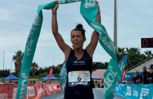 Gemma Arenas, tras convertirse campeona de España de 100 km.
