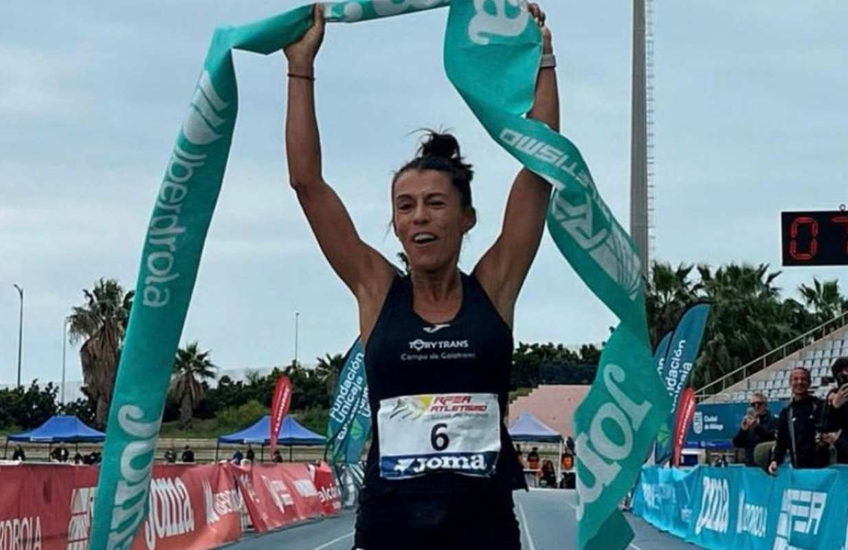 Gemma Arenas, tras convertirse campeona de España de 100 km.