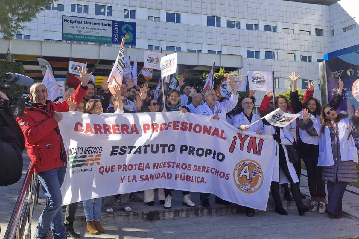 Una protesta anterior en Albacete.