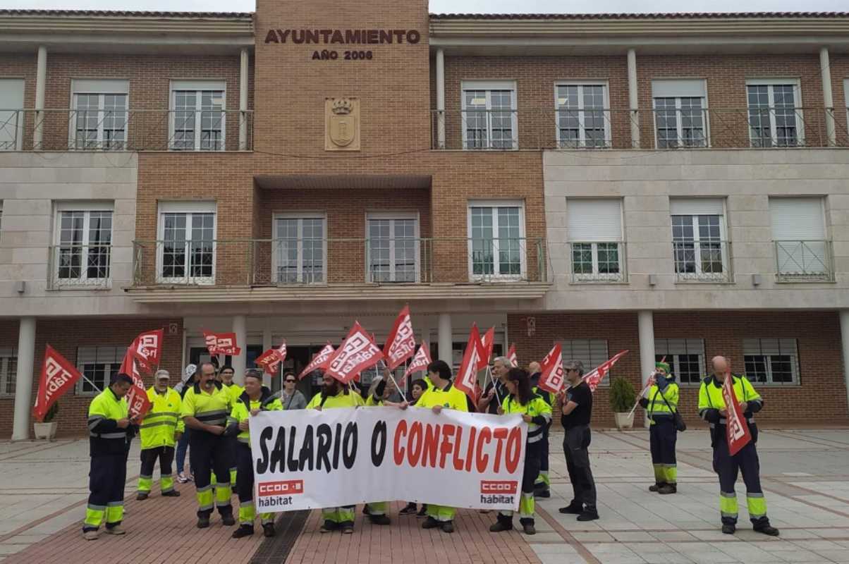 Concentración Cabanillas Foto: CCOO
