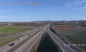 La A-4 a su paso por Madridejos a las 18:30 horas.