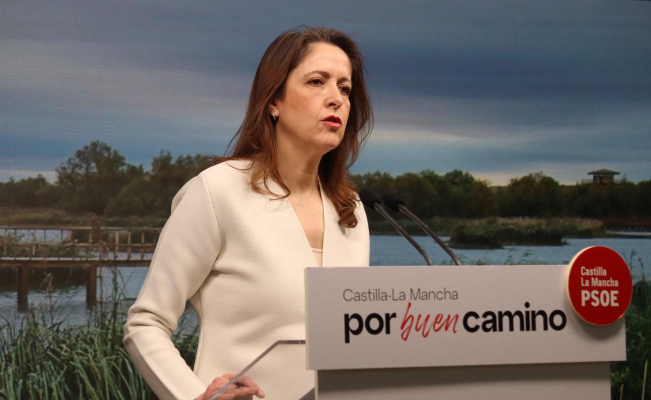 Cristina Maestre, durante la rueda de prensa.