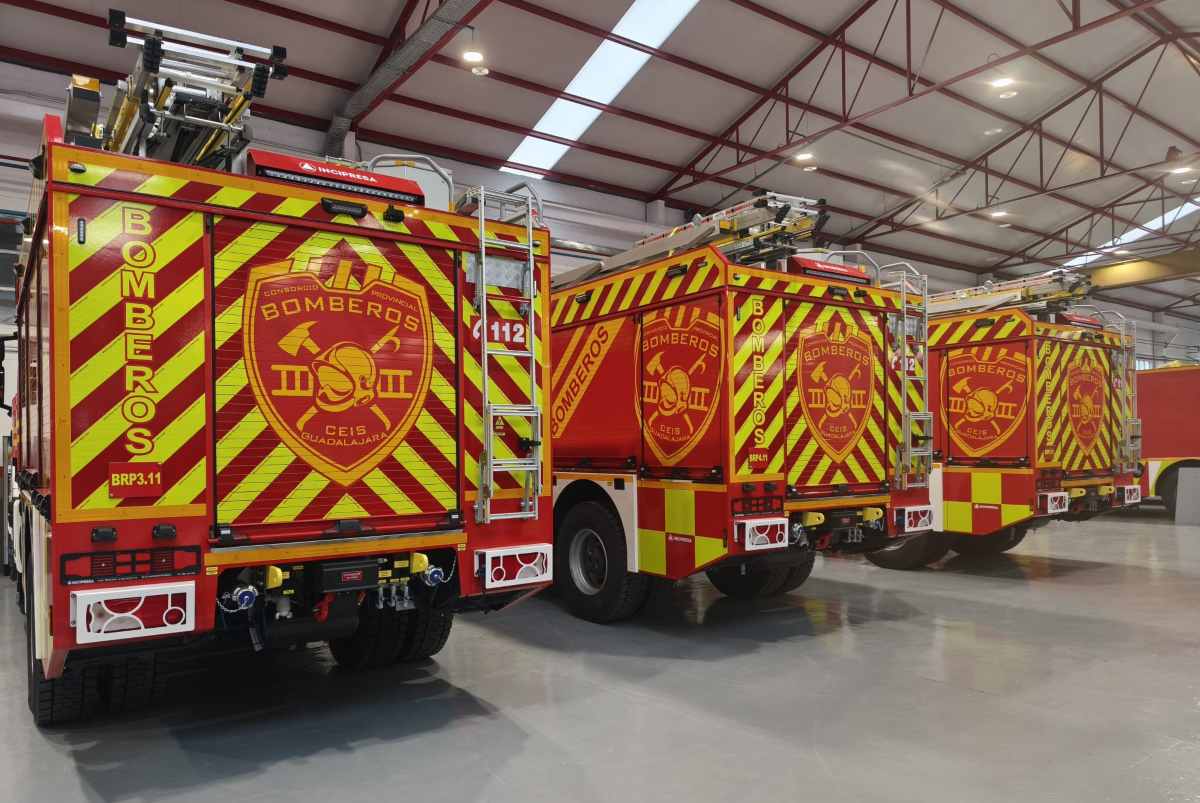 Nuevos vehículos bomberos adquiridos para el parque de Sacedón