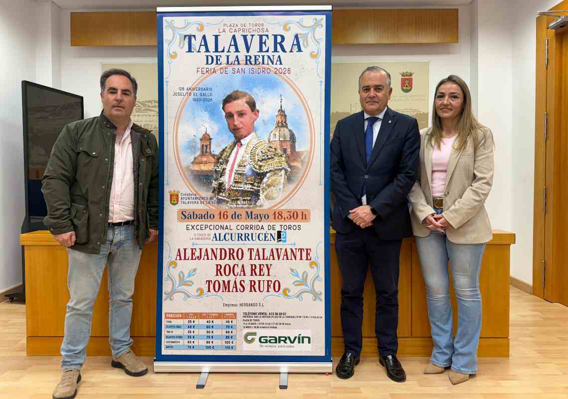 Presentación del cartel taurino en las ferias de San Isidro de Talavera.