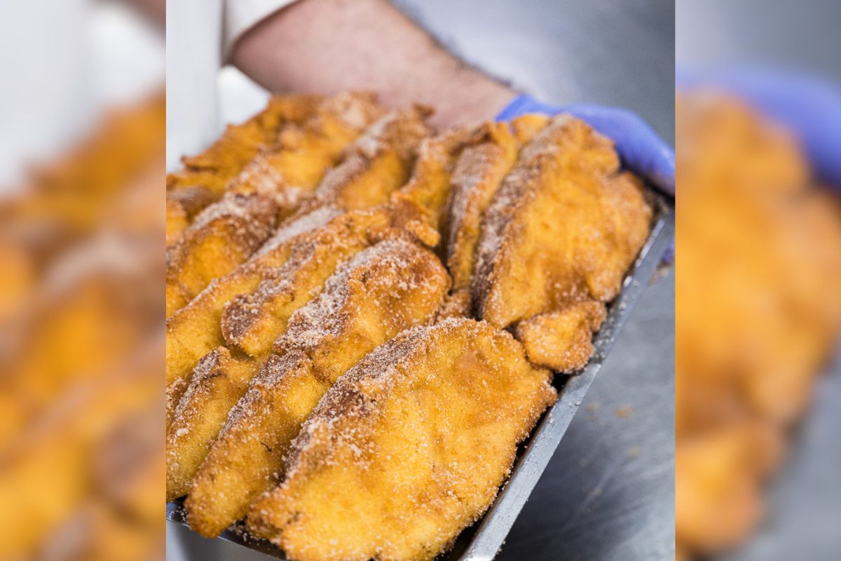 Imagen de las torrijas de Santo Tomé.