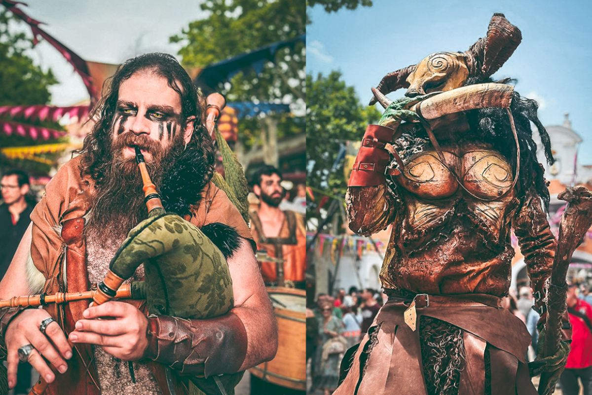 Seres mitológicos en el Mercado Medieval de Albacete