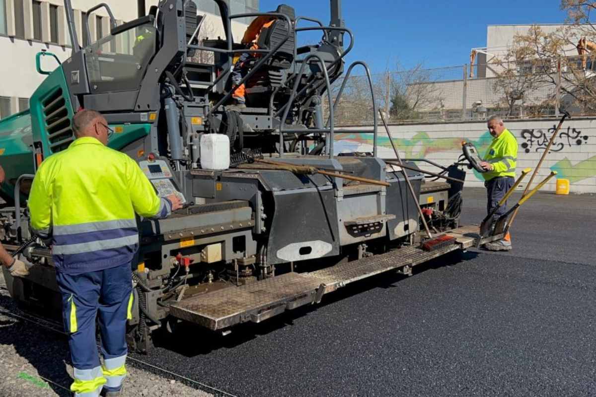 Obras de asfaltado en Ciudad Real