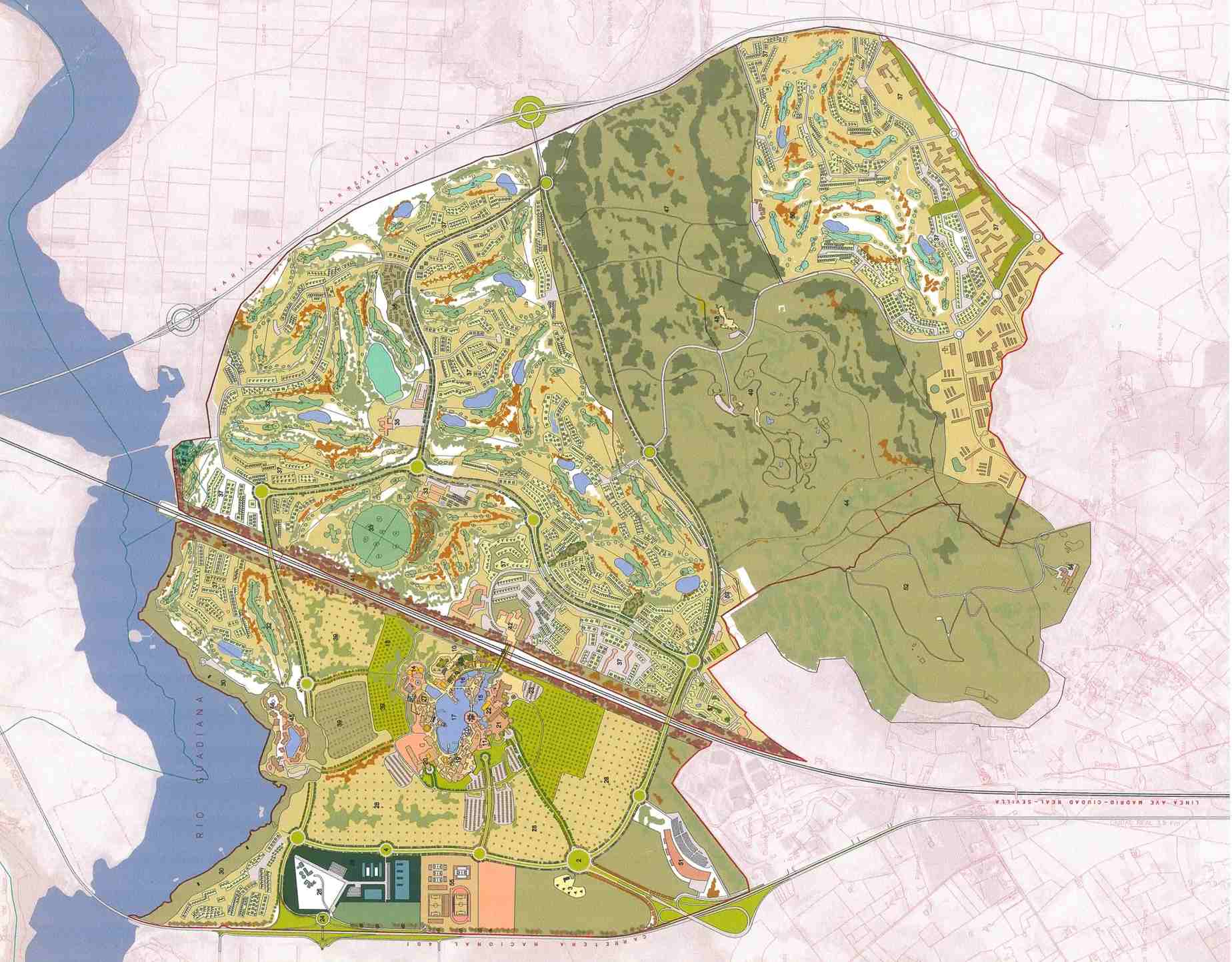 Plano del proyecto del Reino de Don Quijote