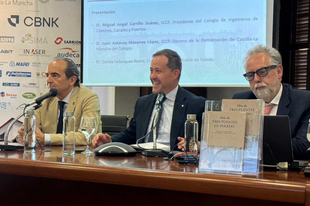 Presentación del libro 'Más de tres puentes en Toledo' en la sede del Colegio de Ingenieros de Caminos