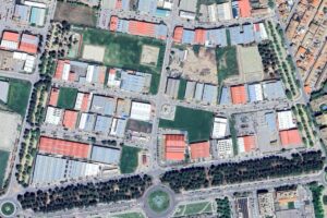 Vista satélite del polígono Larache de Ciudad Real