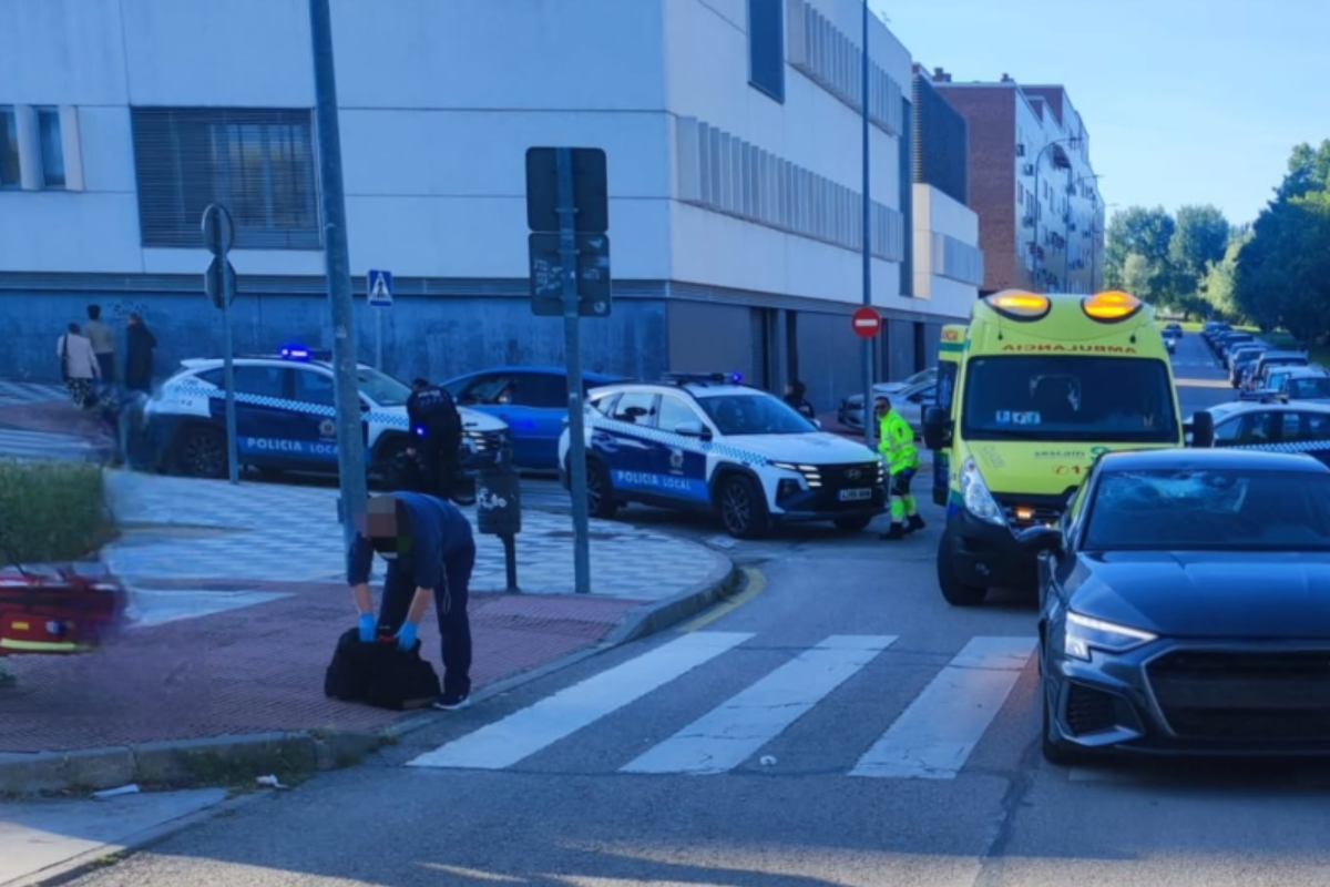 El suceso se ha producido en la calle Río Mariana de Cuenca. Foto: Policía Local de Cuenca