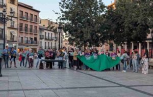 Concentración por el derecho del aborto en Toledo.