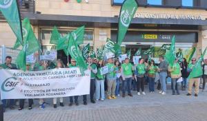 Protesta de CSIF en Toledo.