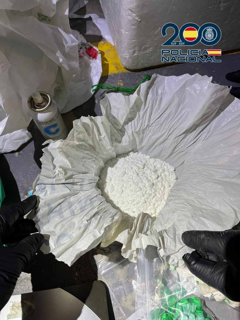 Parte de la cocaína incautada en el Polígono de Toledo.