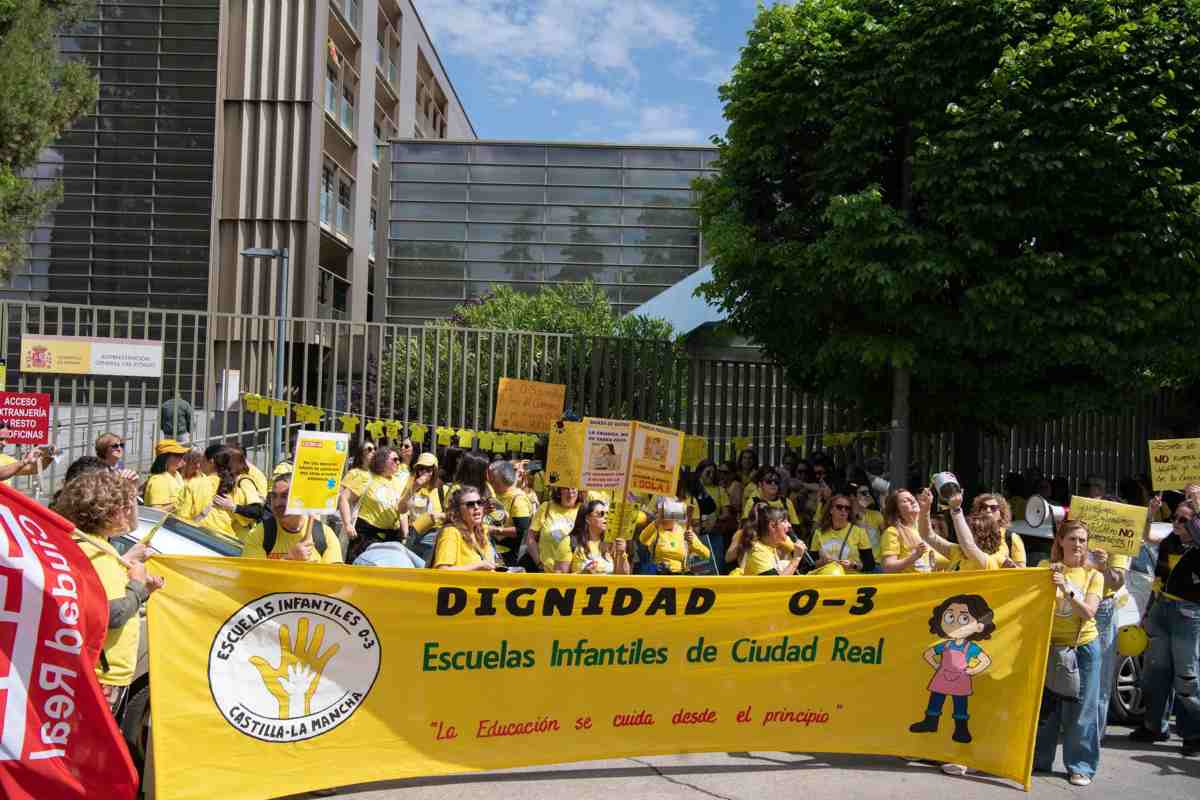 La protesta, en Ciudad Real.