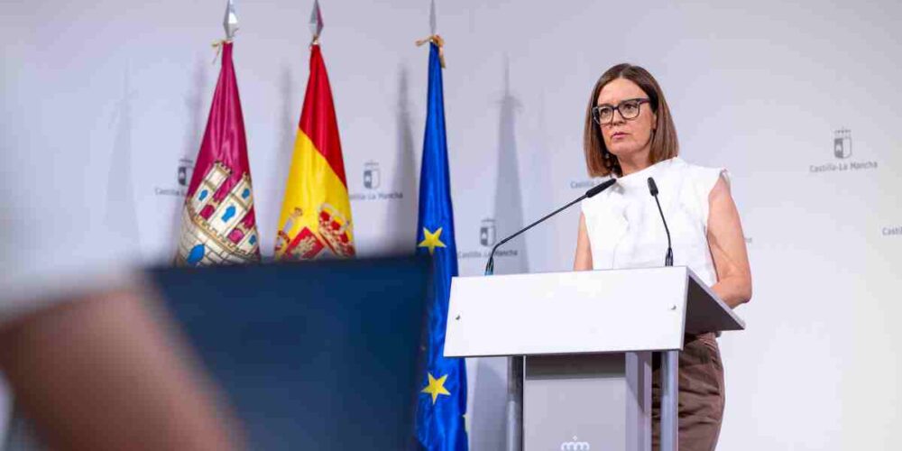 La consejera portavoz del Gobierno de Castilla-La Mancha, Esther Padilla.