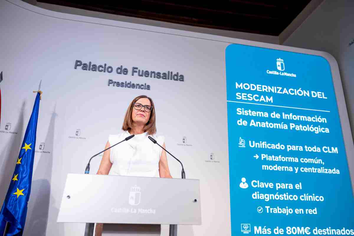 La consejera portavoz del Gobierno de Castilla-La Mancha, Esther Padilla.