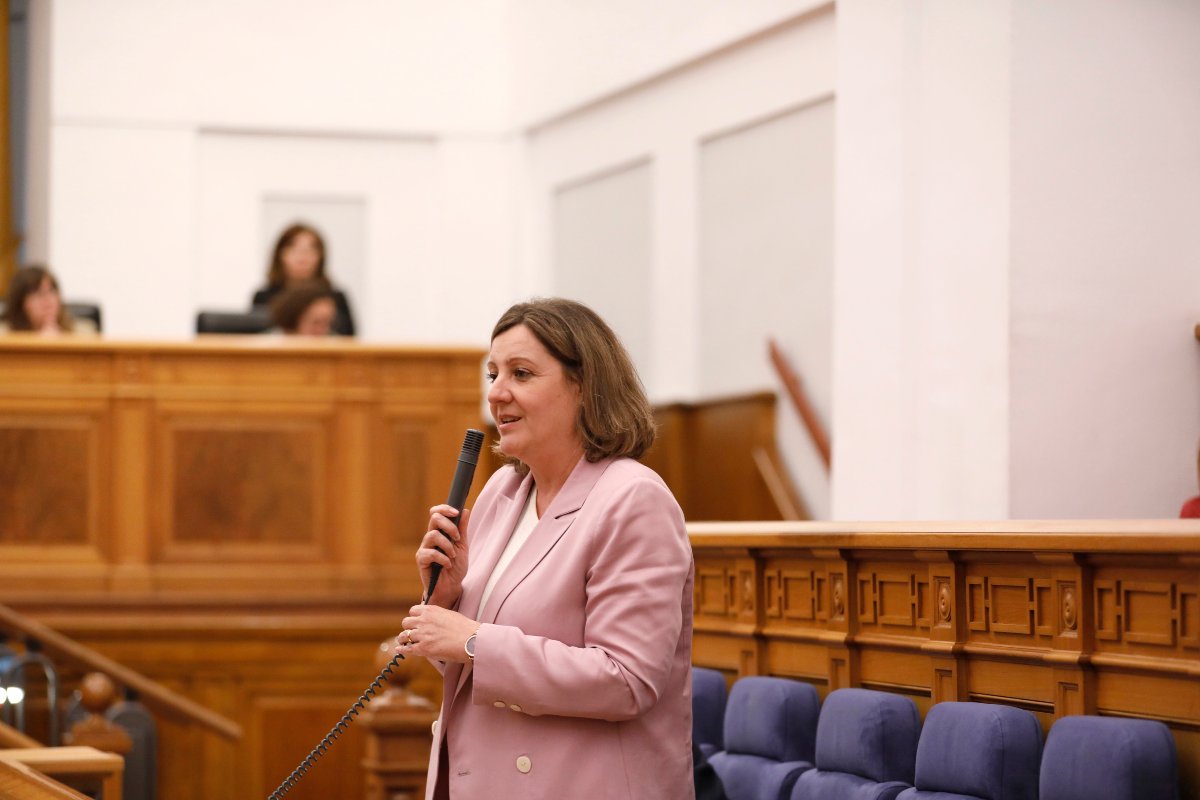 Patricia Franco intervino en las Cortes regionales.