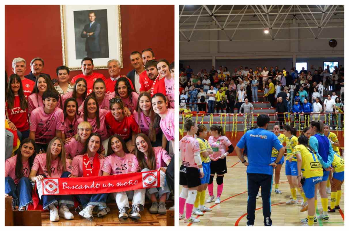 Almagro FSF (izquierda) y Salesianos Puertollano.
