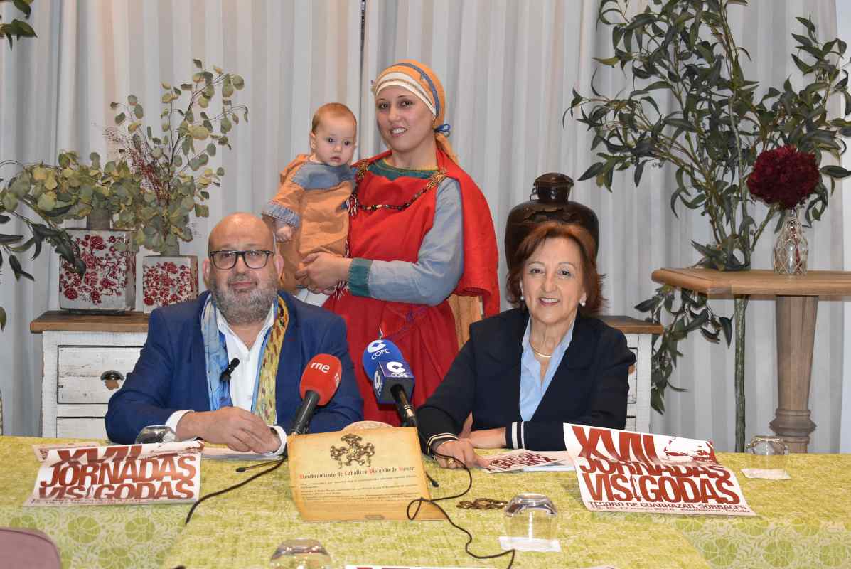Sagrario Gutiérrez y Tomás Arribas, en la presentación de las Jornadas Visigodas de Guadamur.