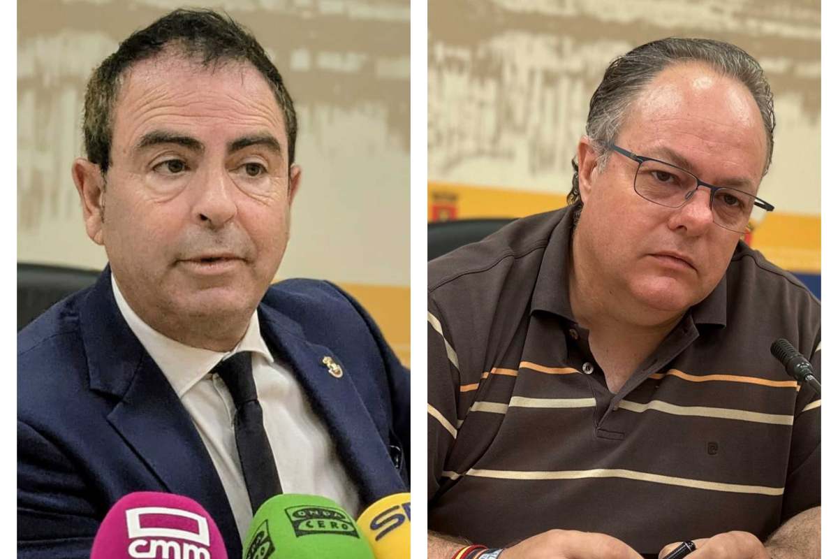El portavoz del PSOE de Talavera, José Gutiérrez, y el concejal de Urbanismo Beneficto García