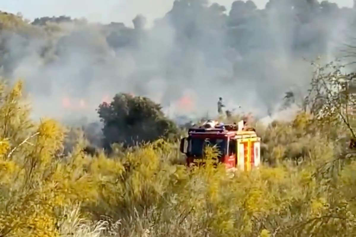 Incendio en Toledo. Foto: PSOE local